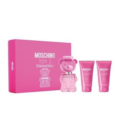 Moschino Toy Boy 2 Bubble Gum 1.7oz Edt + 1.7oz Lotion + 1.7oz Bath/shower Gel