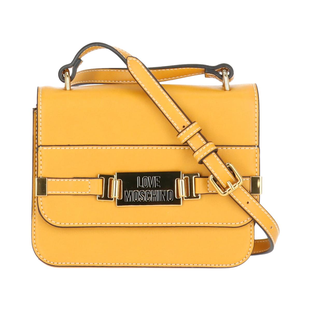 Love Moschino Womens Mustard Handbag - Exterior: MUSTARD