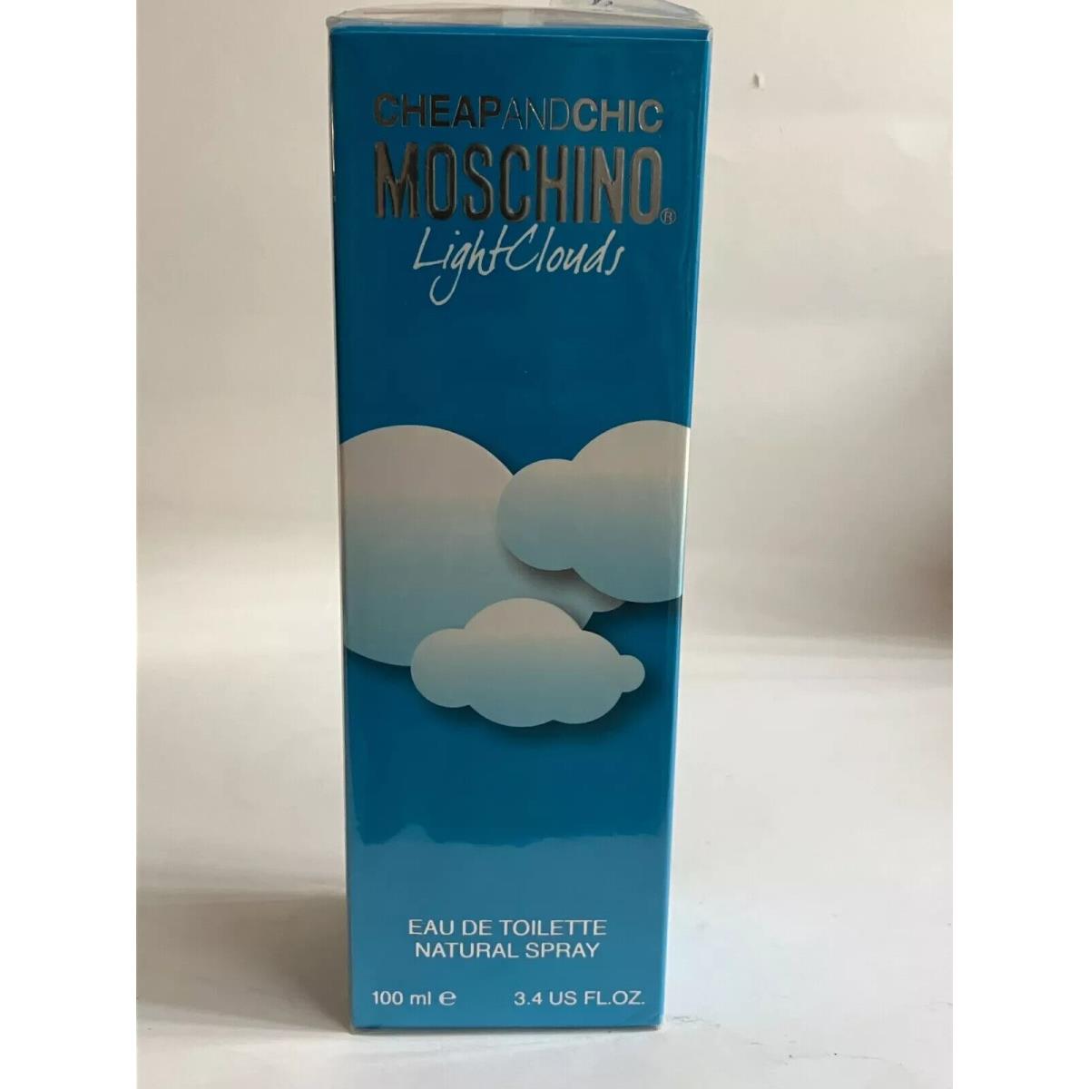 and Chic Light Clouds Moschino 3.4oz Edt Women.sealed Box 1 Free Perfume