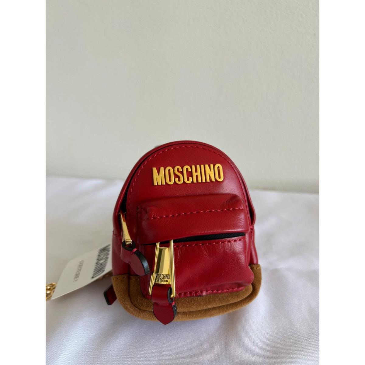 AW20 Moschino Couture Mini Leather Red Backpack/keychain/belt Bag/shoulder Bag