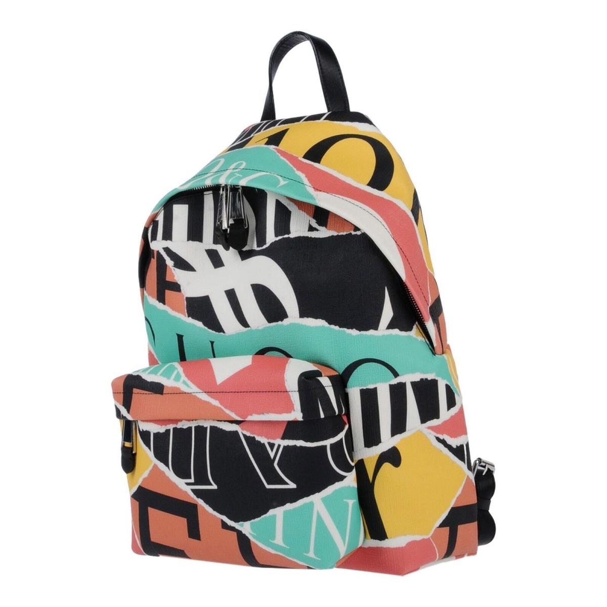 Moschino Couture Jeremy Scott Multi-color Eco-leather XL Backpack Leather