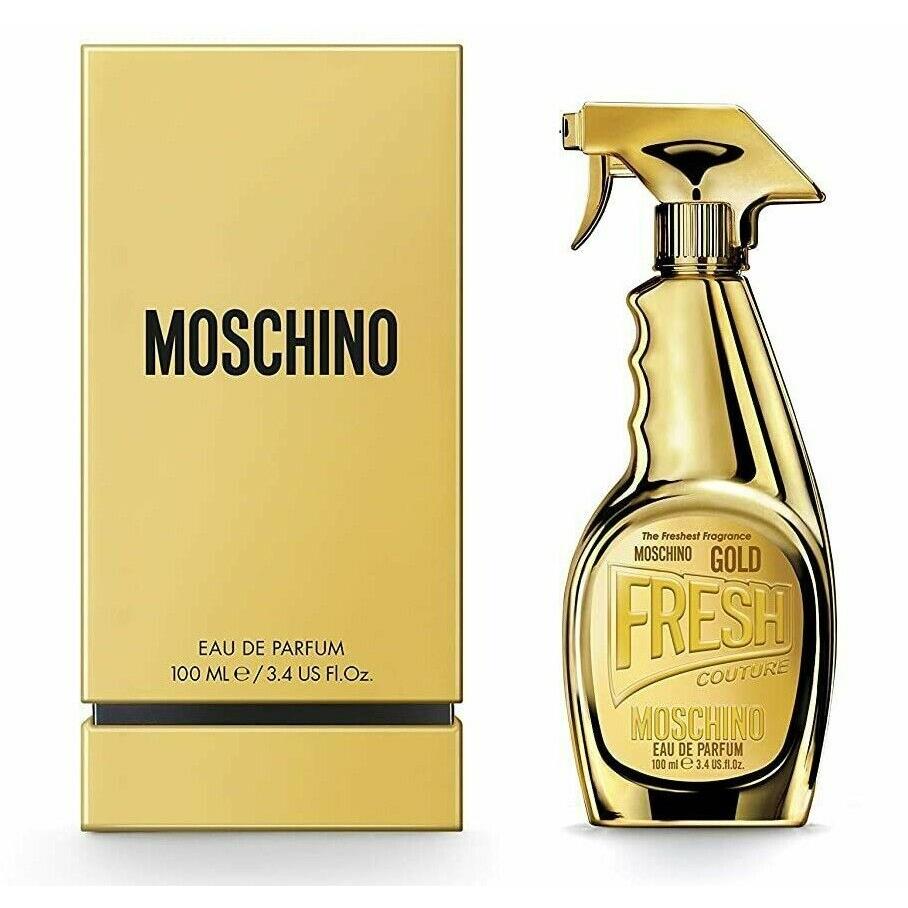 Moschino Fresh Gold Eau DE Parfum Spray For Women 3.4 Oz / 100 ml