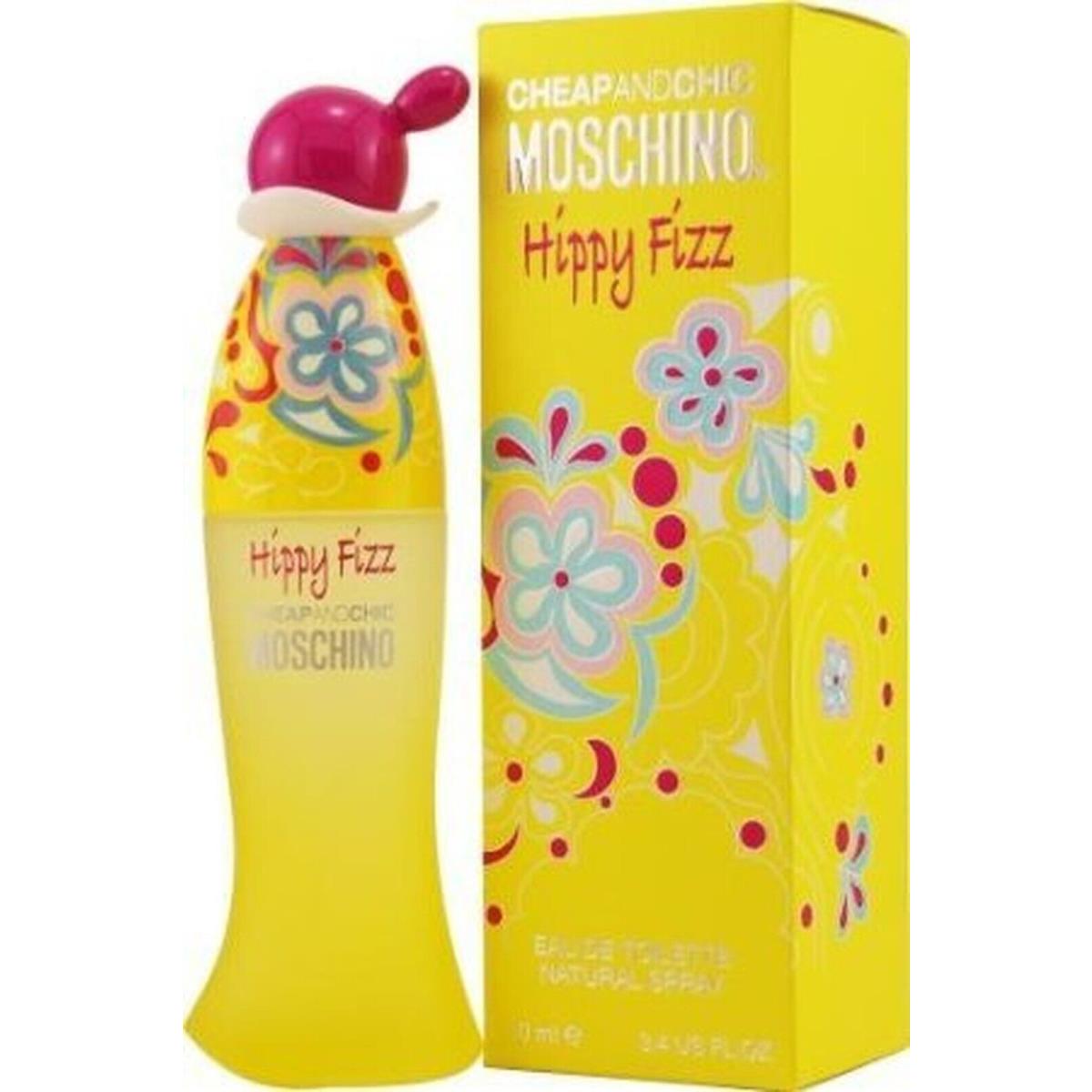 and Chic Moschino Hippy Fizz Edt Spray For Women - 3.4 OZ/100 ML - Rare