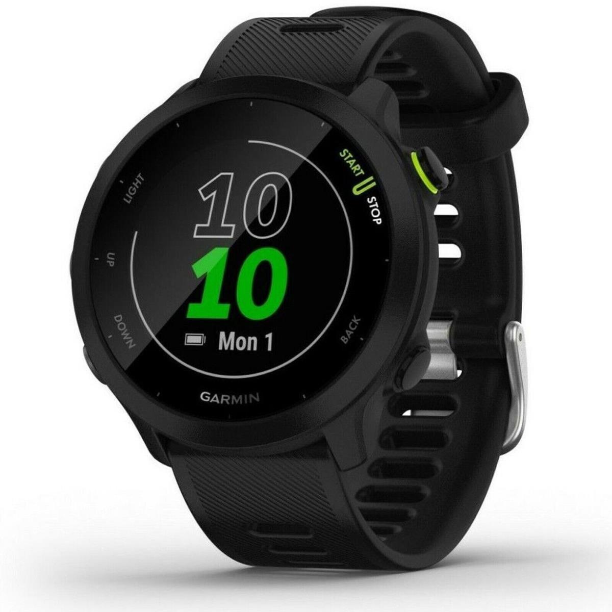 Garmin 010-02562-00 Forerunner 55 Black Gps Smartwatch Fitness Running Watch