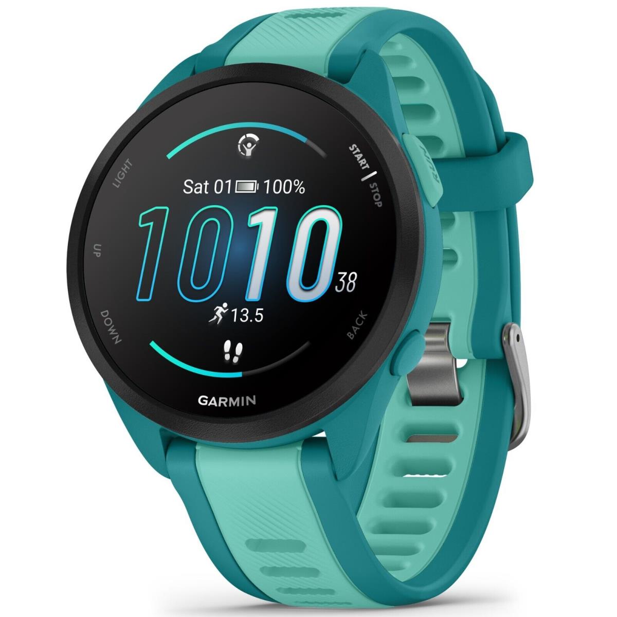 Garmin 010-02863-32 Forerunner 165 Music Turquoise/aqua Smartwatch Running Watch