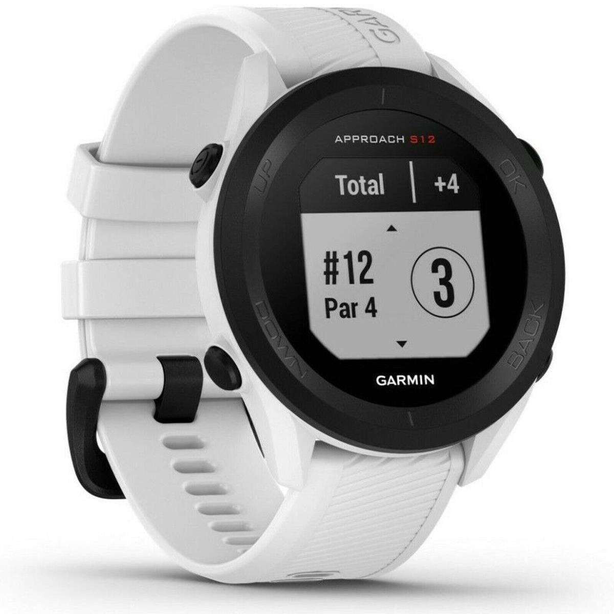 Garmin 010-02472-02 Garmin Approach S12 White Smartwatch Gps Golf Fitness Watch