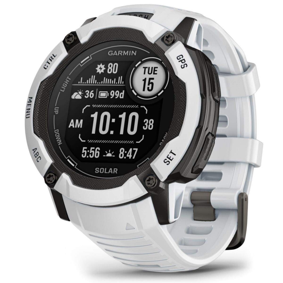 Garmin 010-02805-14 Instinct 2X Solar 50mm Standard Smartwatch Whitestone Watch - Whitestone