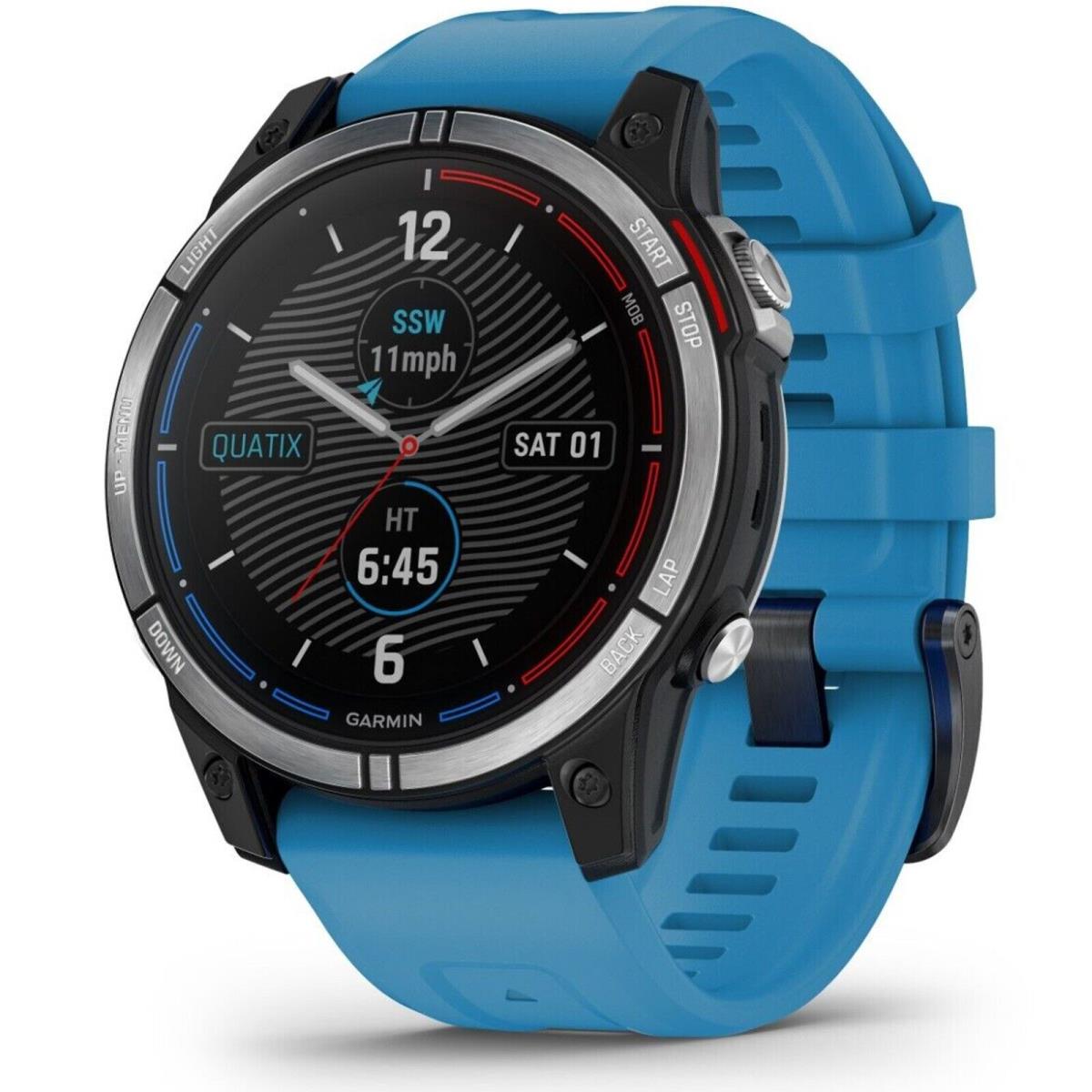 Garmin 010-02540-60 Quatix 7 Standard Smartwatch Multisport Gps Marine Watch - Blue