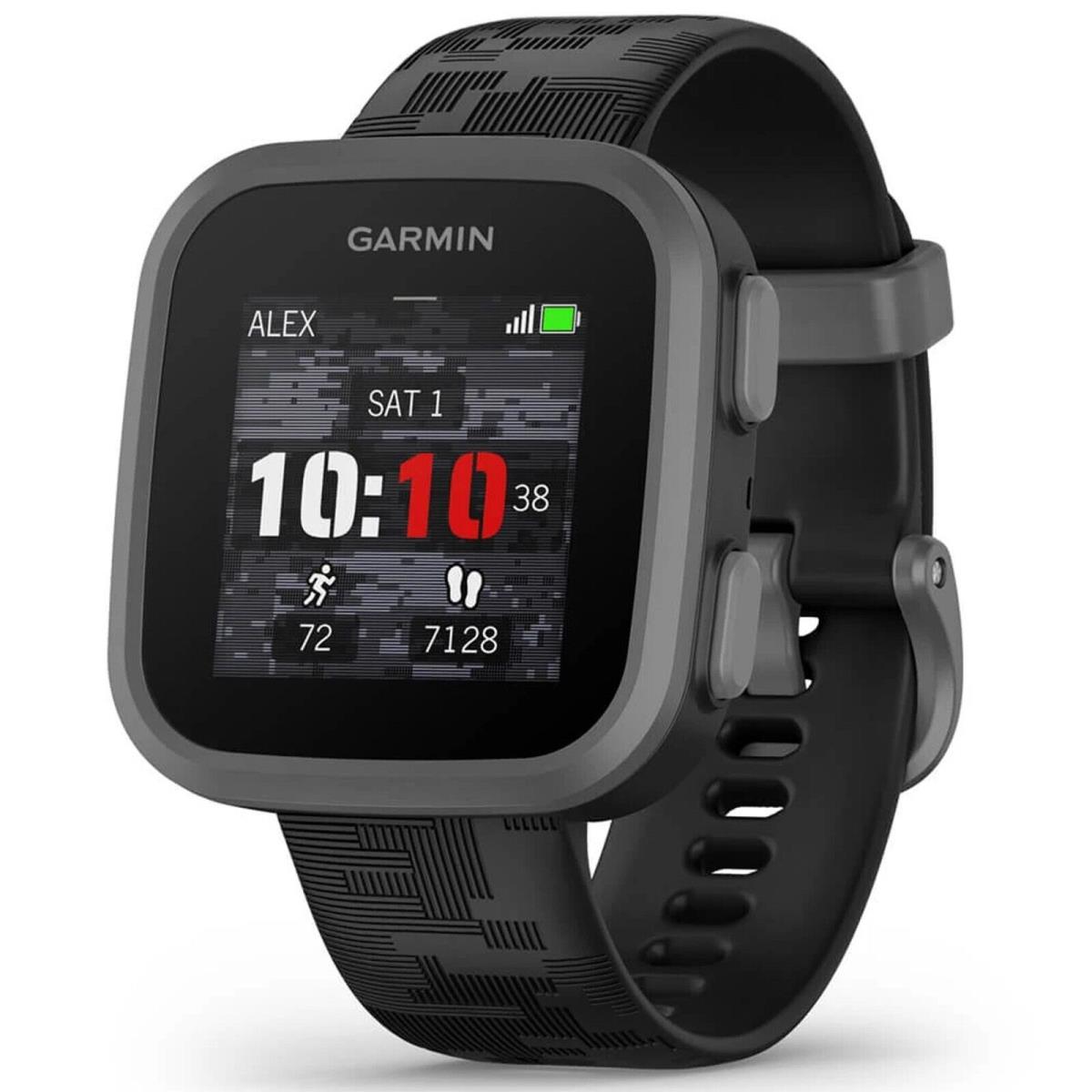 Garmin 010-02448-00 Kids Bounce Black Camo Smartwatch Sports Fitness Gps Watch