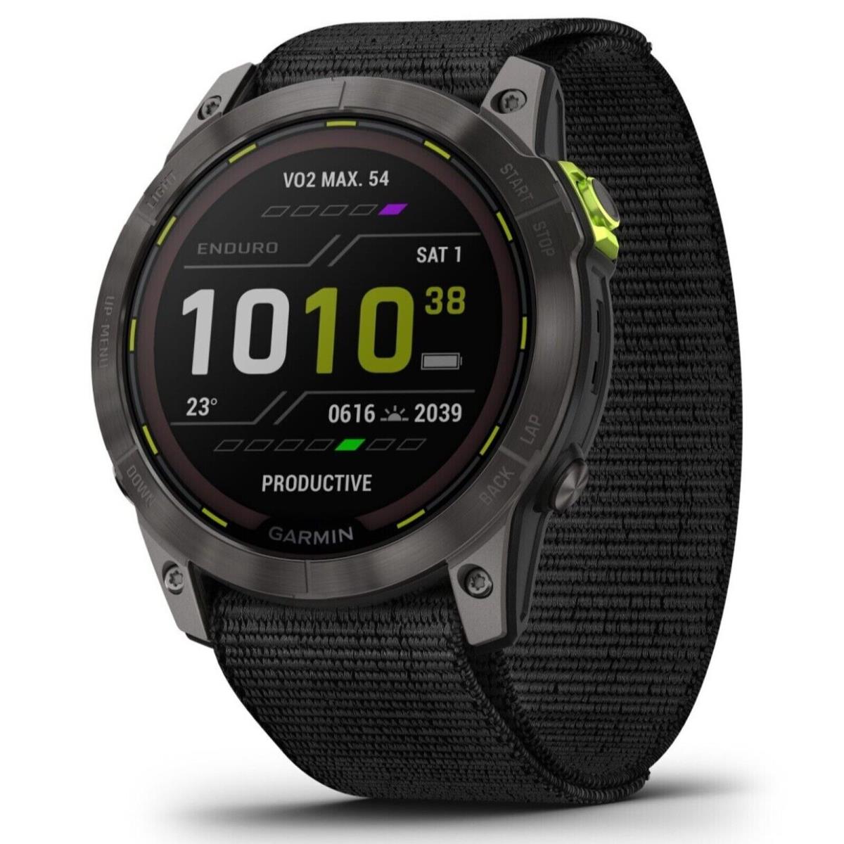 Garmin 010-02754-00 Enduro 2 Fitness Running Smartwatch Carbon Gray Gps Watch