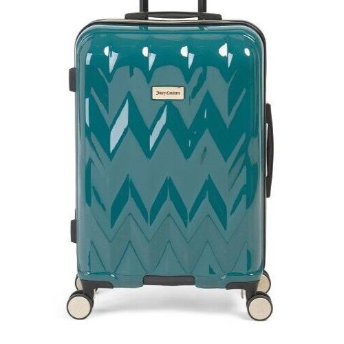 Juicy Couture 25in Sheen Teal Gold Detail Hardcase 8 Wheel Spinner