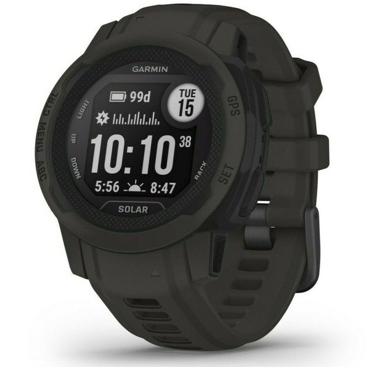 Garmin 010-02564-10 Instinct 2S Solar Graphite Smartwatch Standard Edition Watch