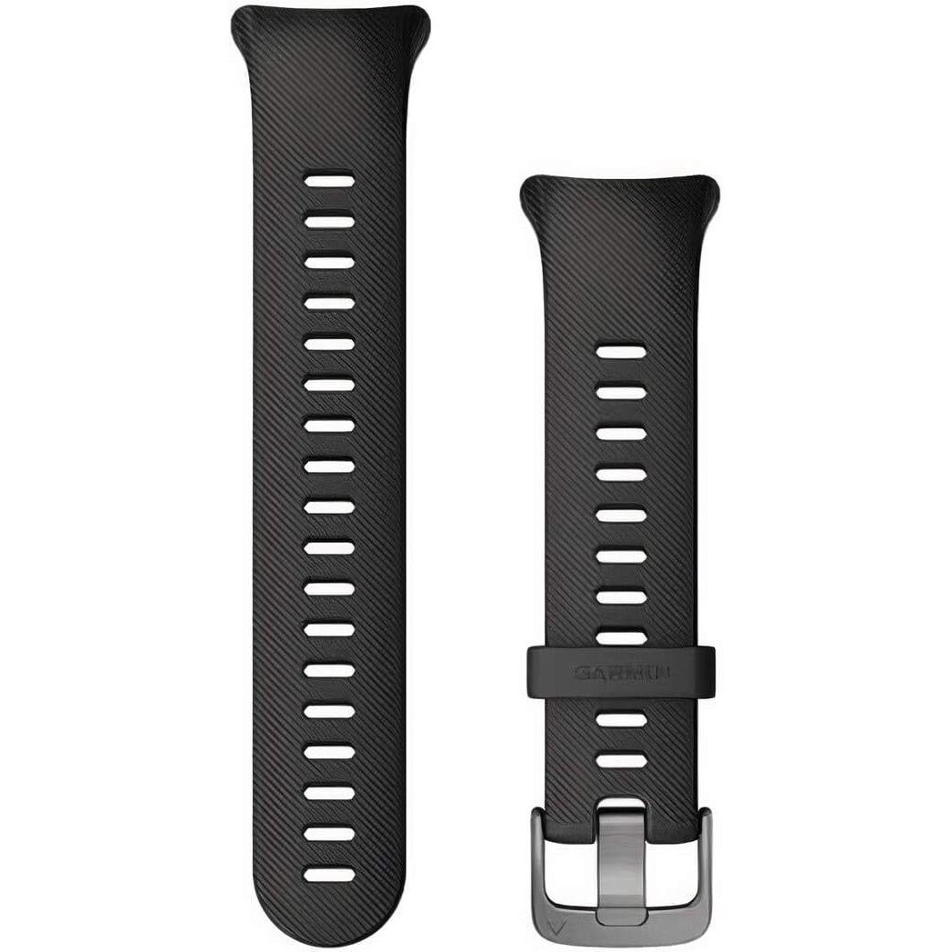 Garmin Replacement Forerunner 45S Watch Band - Black Silicone/stainless