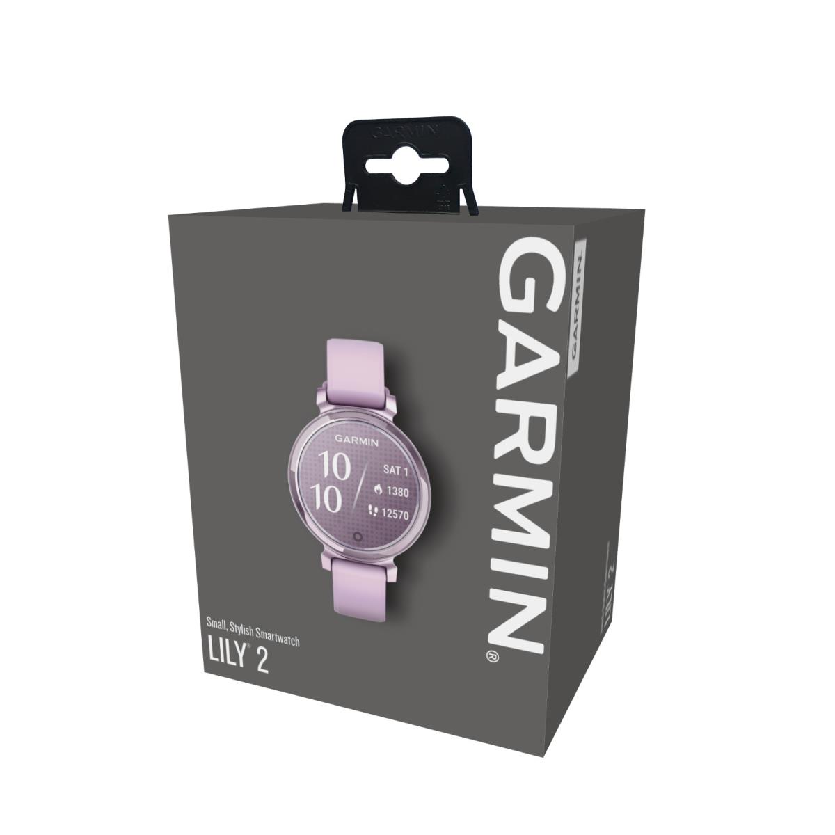 Garmin Lily 2 Watch Metallic Lilac with Lilac Silicone Band 010-02839-01