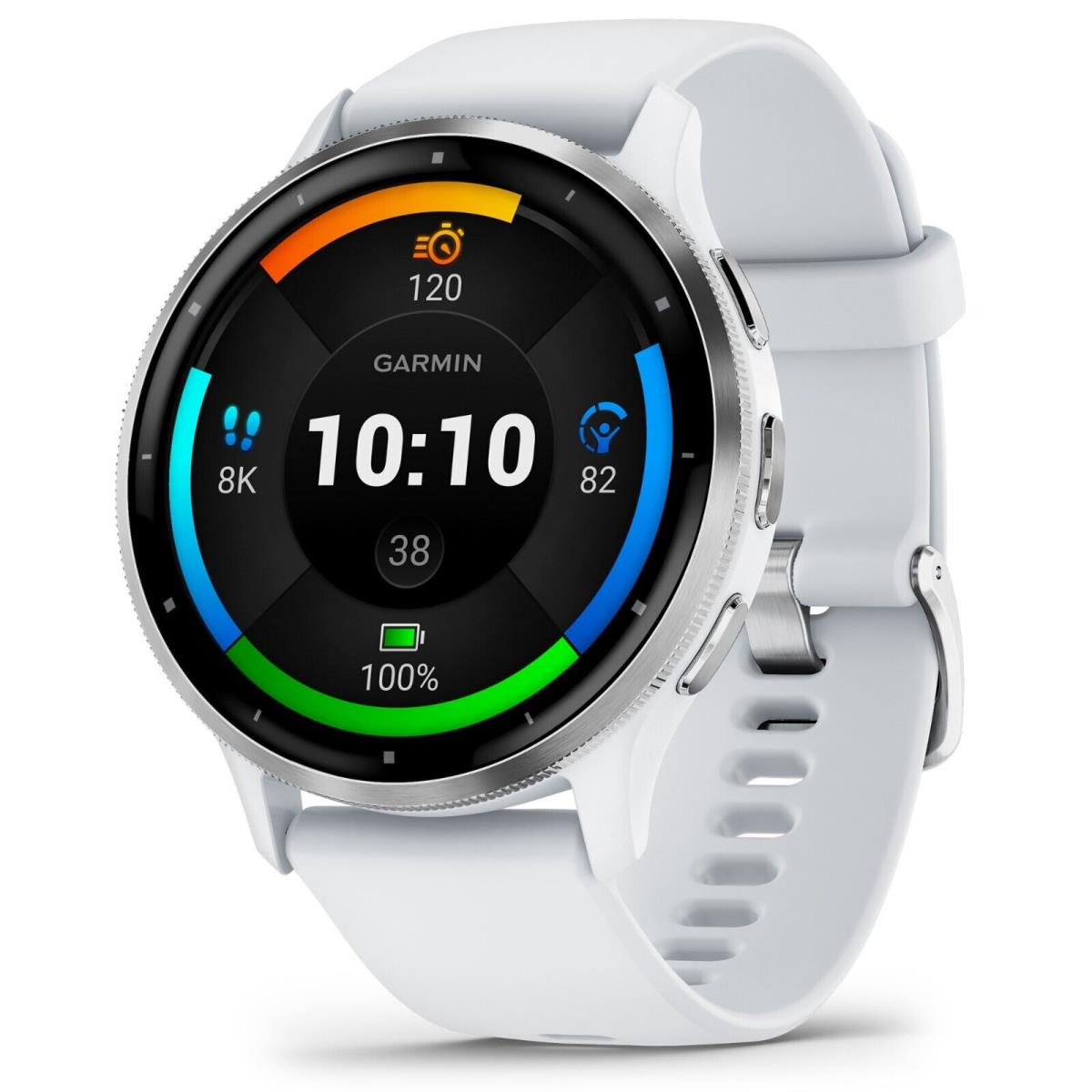 Garmin 010-02784-00 Venu 3 Whitestone Smartwatch Fitness Tracking Watch 45mm - Whitestone