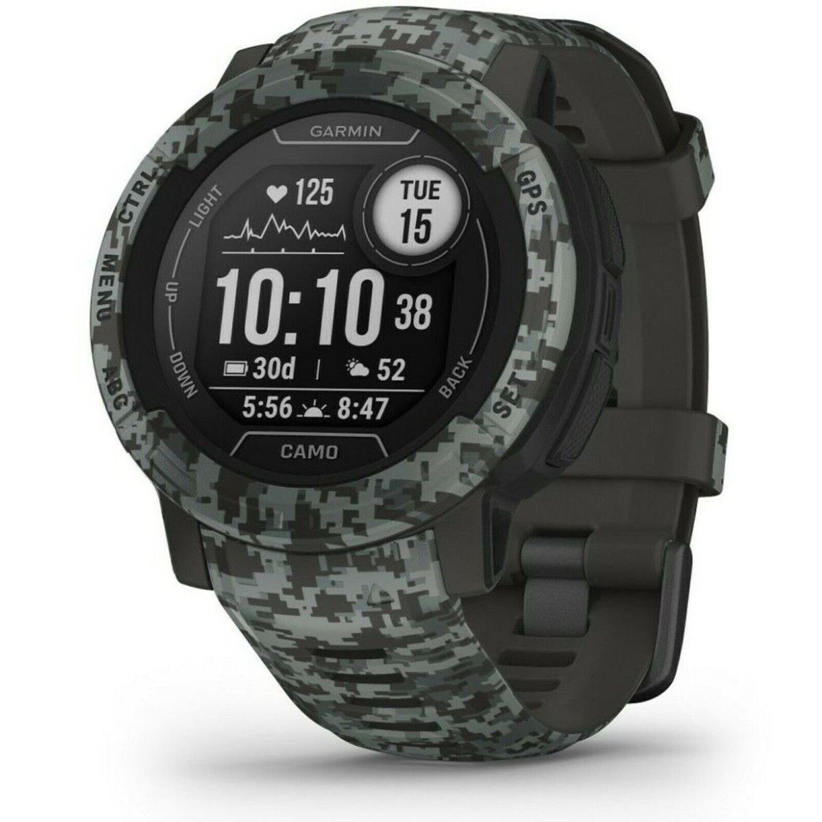 Garmin 010-02626-13 Instinct 2 Graphite 45mm Gps Smartwatch Camo Edition Watch