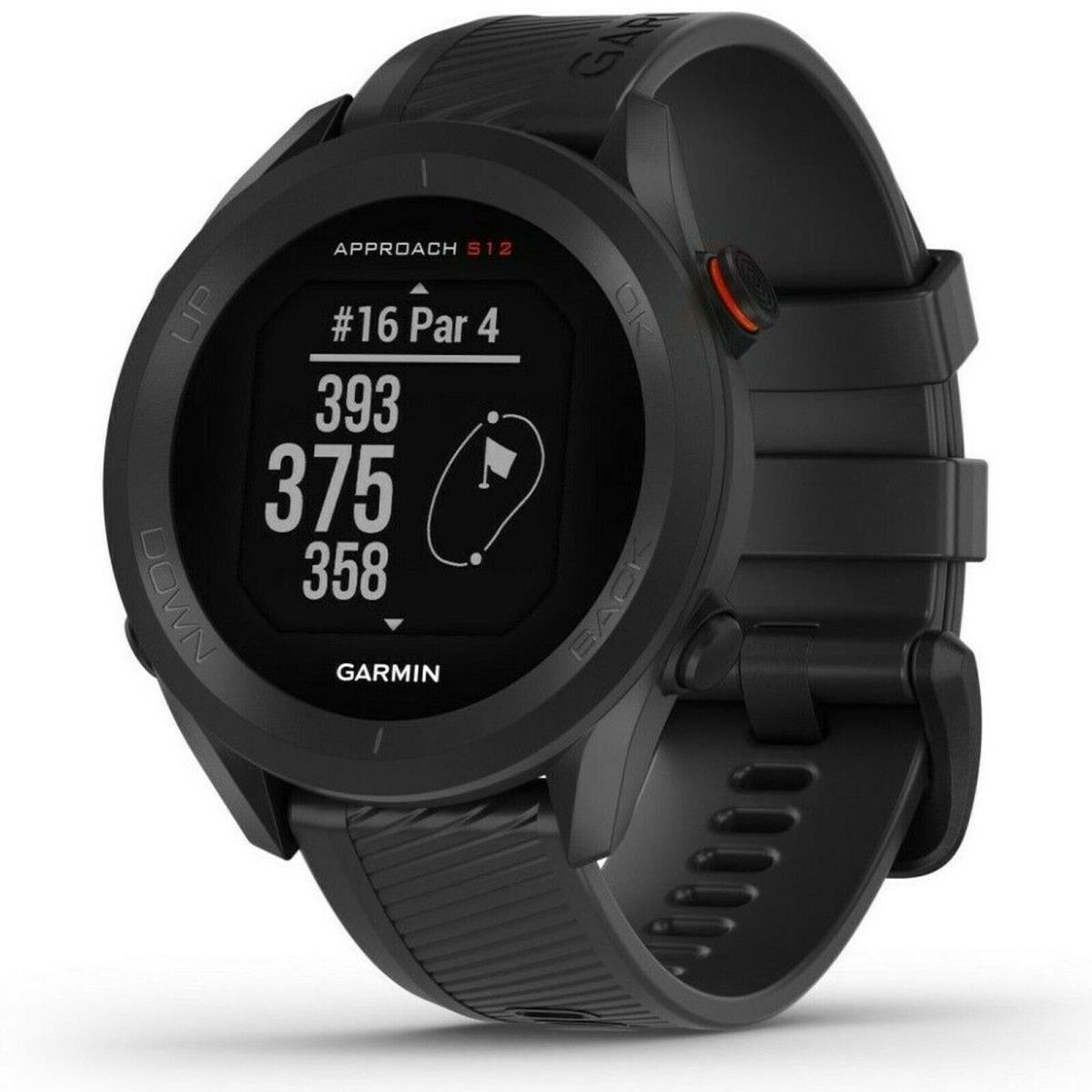 Garmin 010-02472-00 Garmin Approach S12 Black Smartwatch Gps Golf Fitness Watch