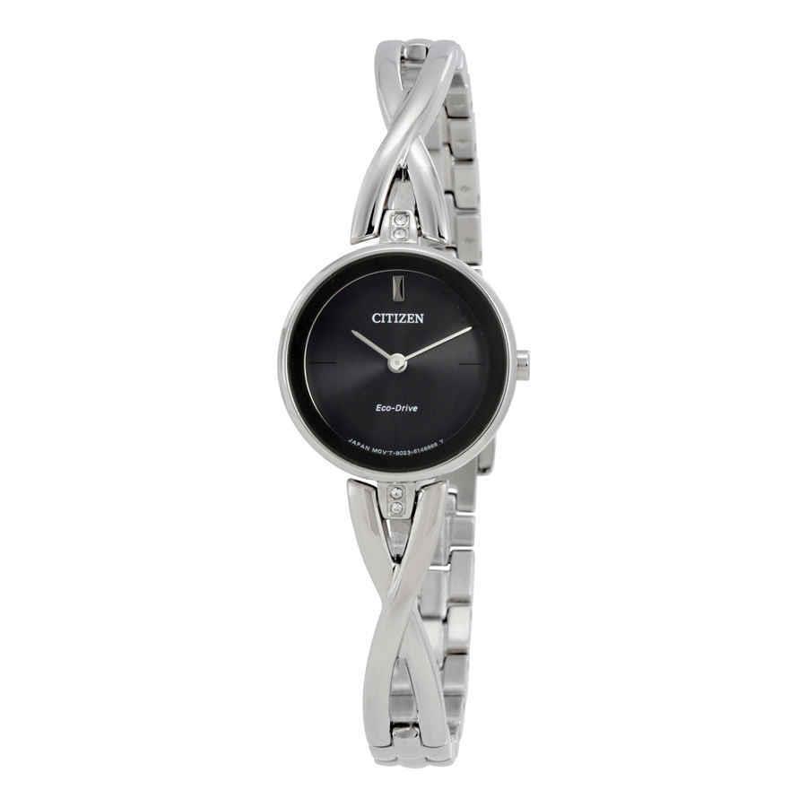 Citizen Silhouette Black Dial Ladies Watch EX1420-50E