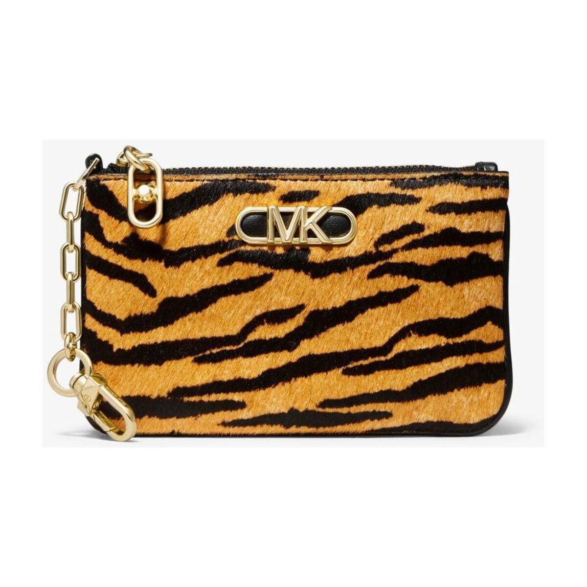 Michael Kors Animal Print Calf Hair Parker Key Card Holder