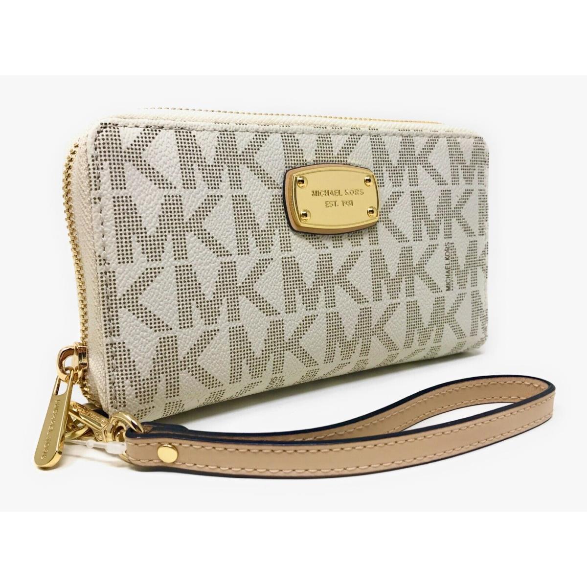 Michael Kors Jet Set Large Flat Multifunction Phone Case Wristlet