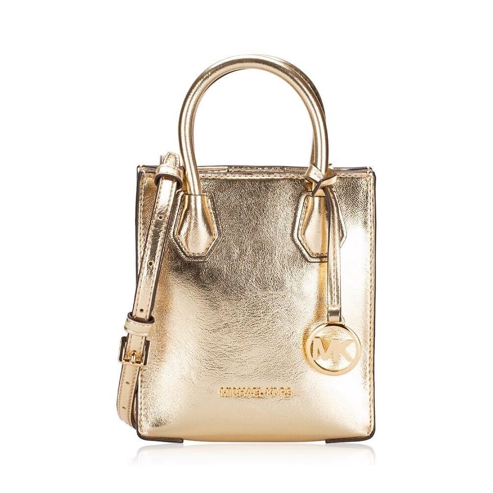 Michael Kors Mercer XS NS Shopper Crossbody Pale Gold