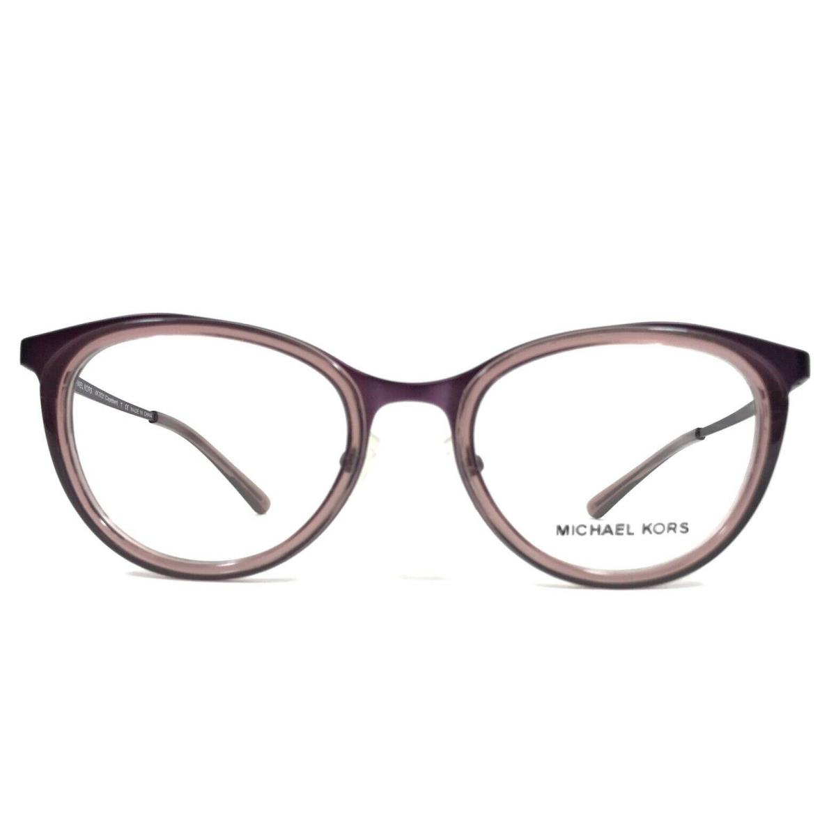 Michael Kors Eyeglasses Frames MK3021 Capetown 1158 Purple Round 51-19-140