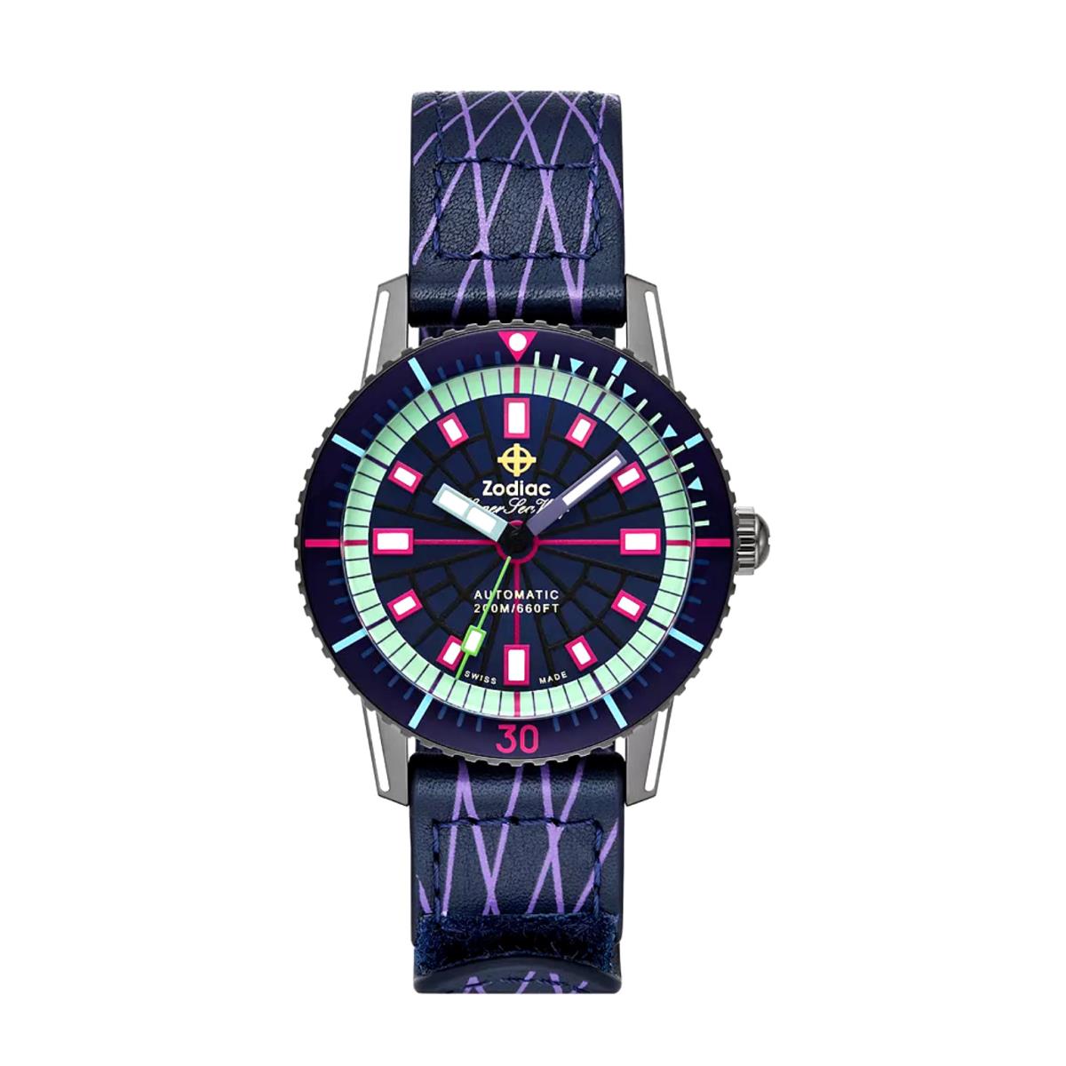 Zodiac Super Sea Wolf Laser Tag Edition Compression Watch ZO9306