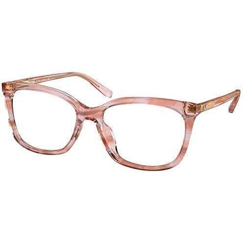 Michael Kors Eyeglasses MK 4080U 3277 Auckland Pink Rose Horn Frame 54-16-140 - Frame: Pink