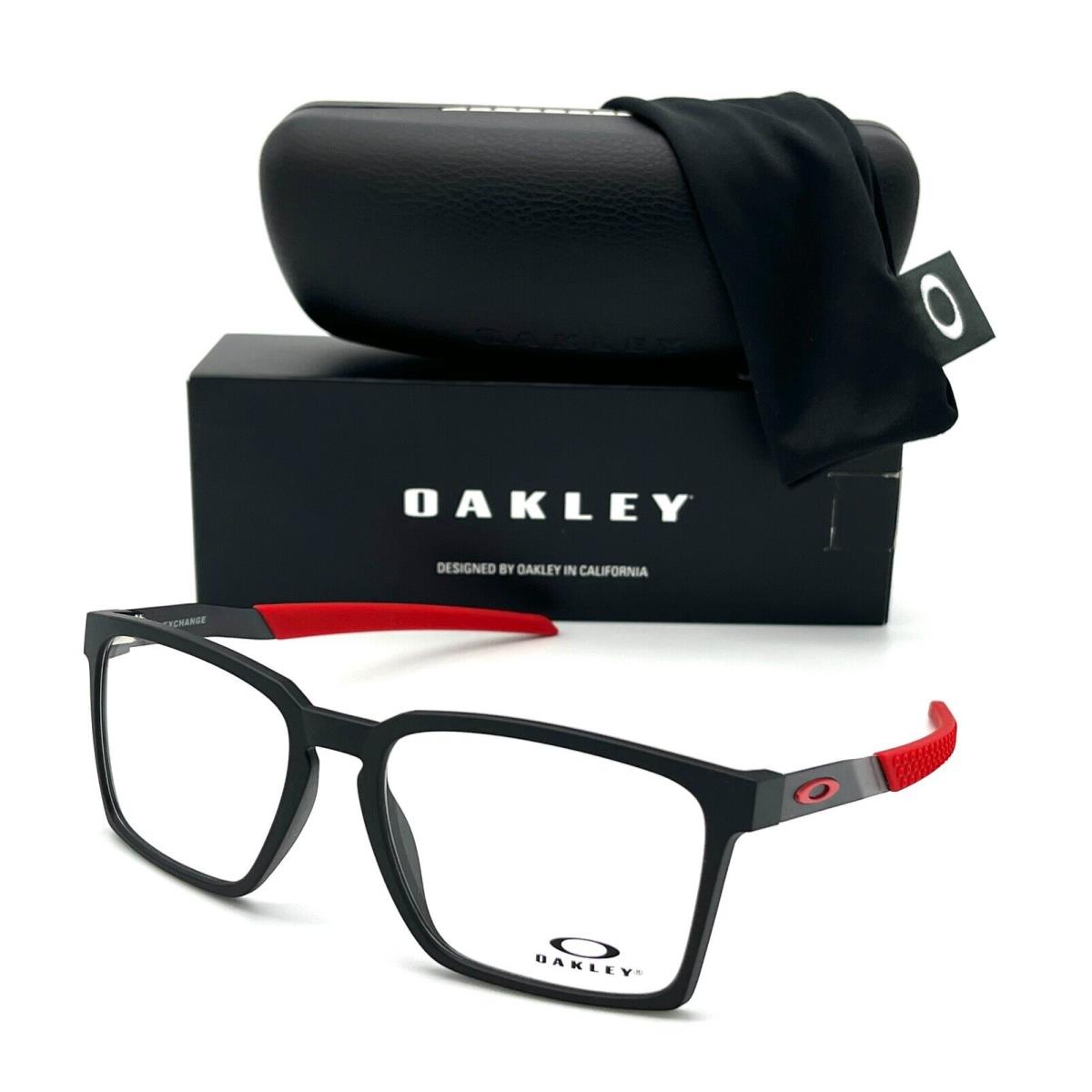 Oakley Exchange OX8055-0454 Stain Black / Demo Lens 54mm Eyeglass