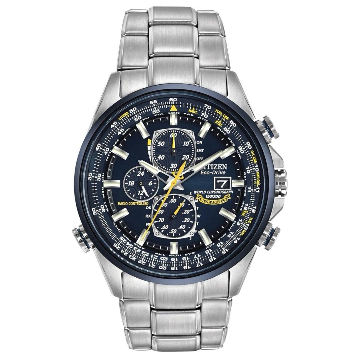 Citizen Men`s Eco-drive Sport Luxury World Chronograph Atomic Time Keeping Watch