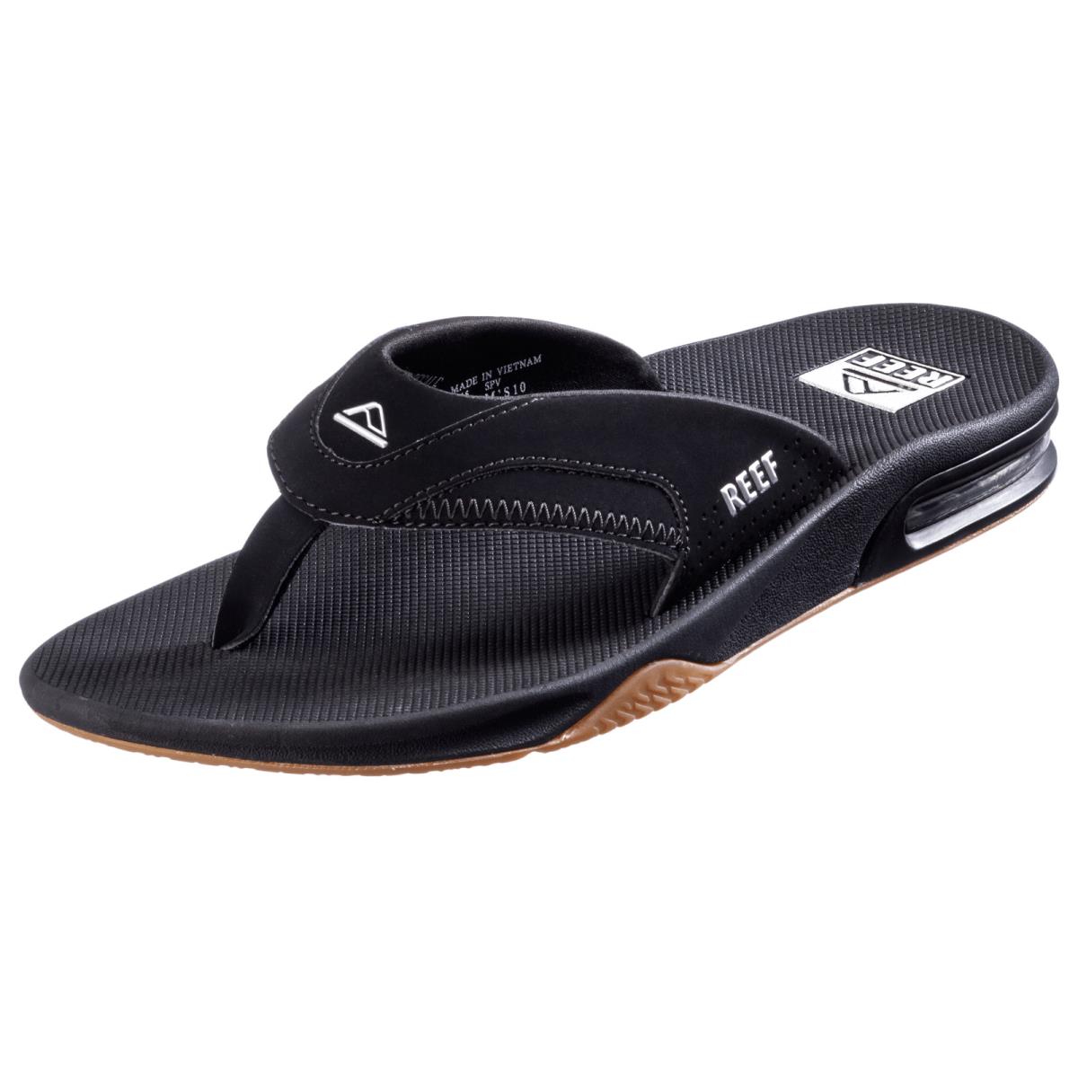 Reef Men`s Sandals 2026 Fanning RF002026BLS Black/silver Flip Flop