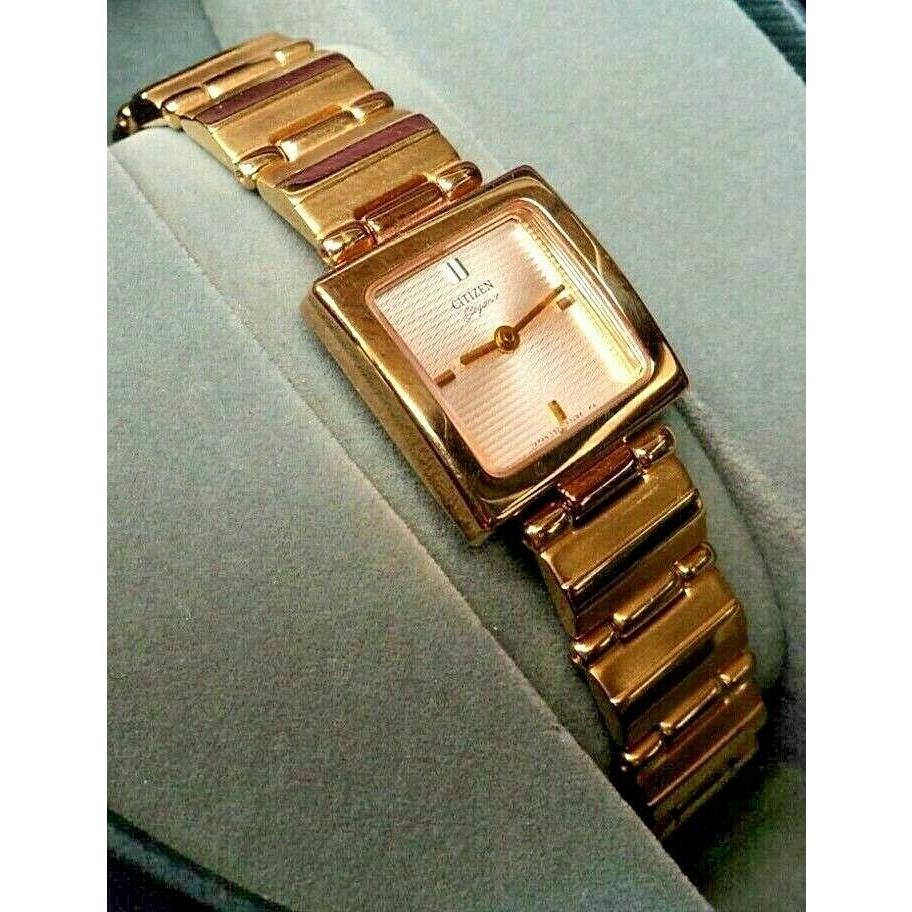 Citizen Elegance 5920-H19446 Womens Gold Plated Luxury Bracelet Watch