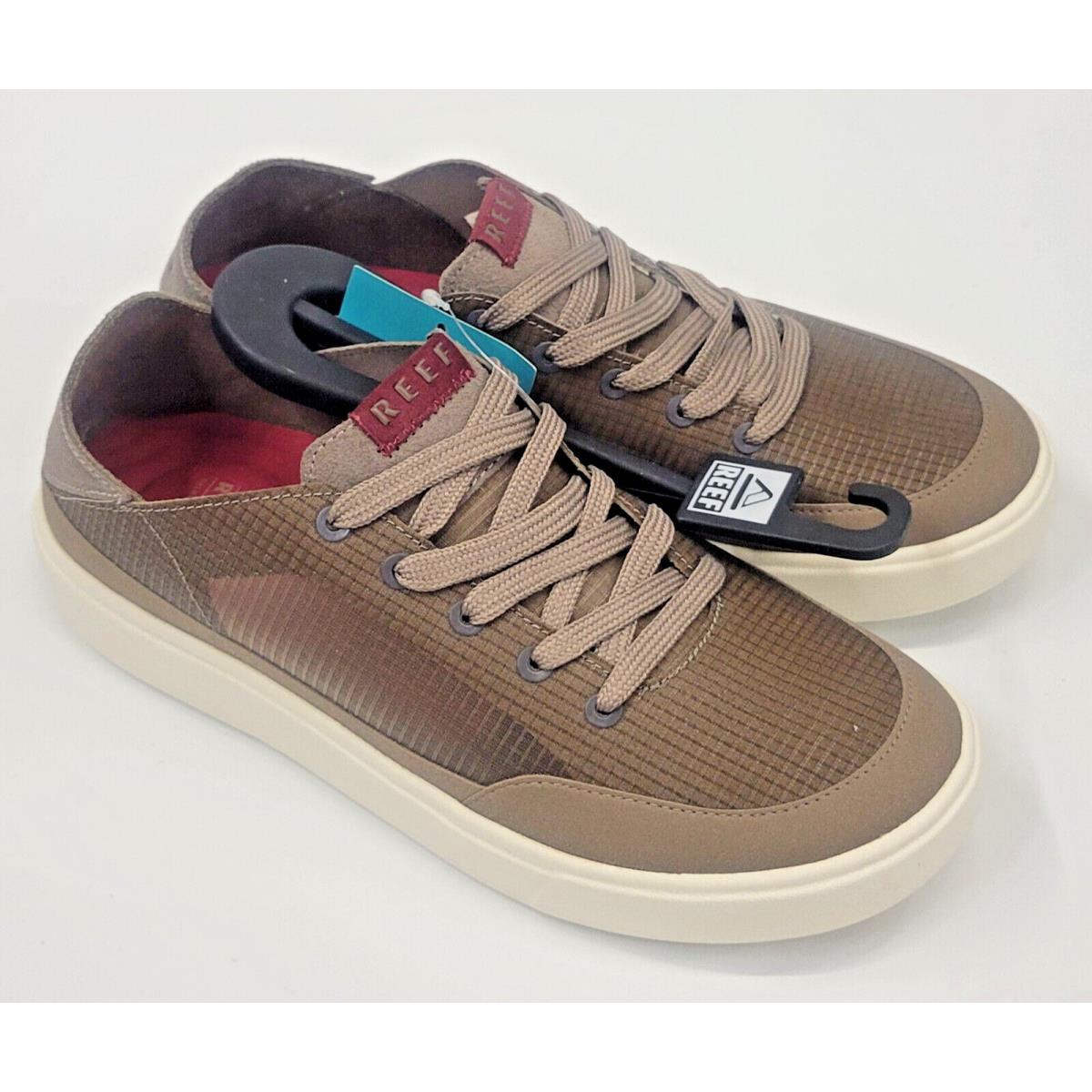 Reef Mens Navigator Fossil Maroon 8.5