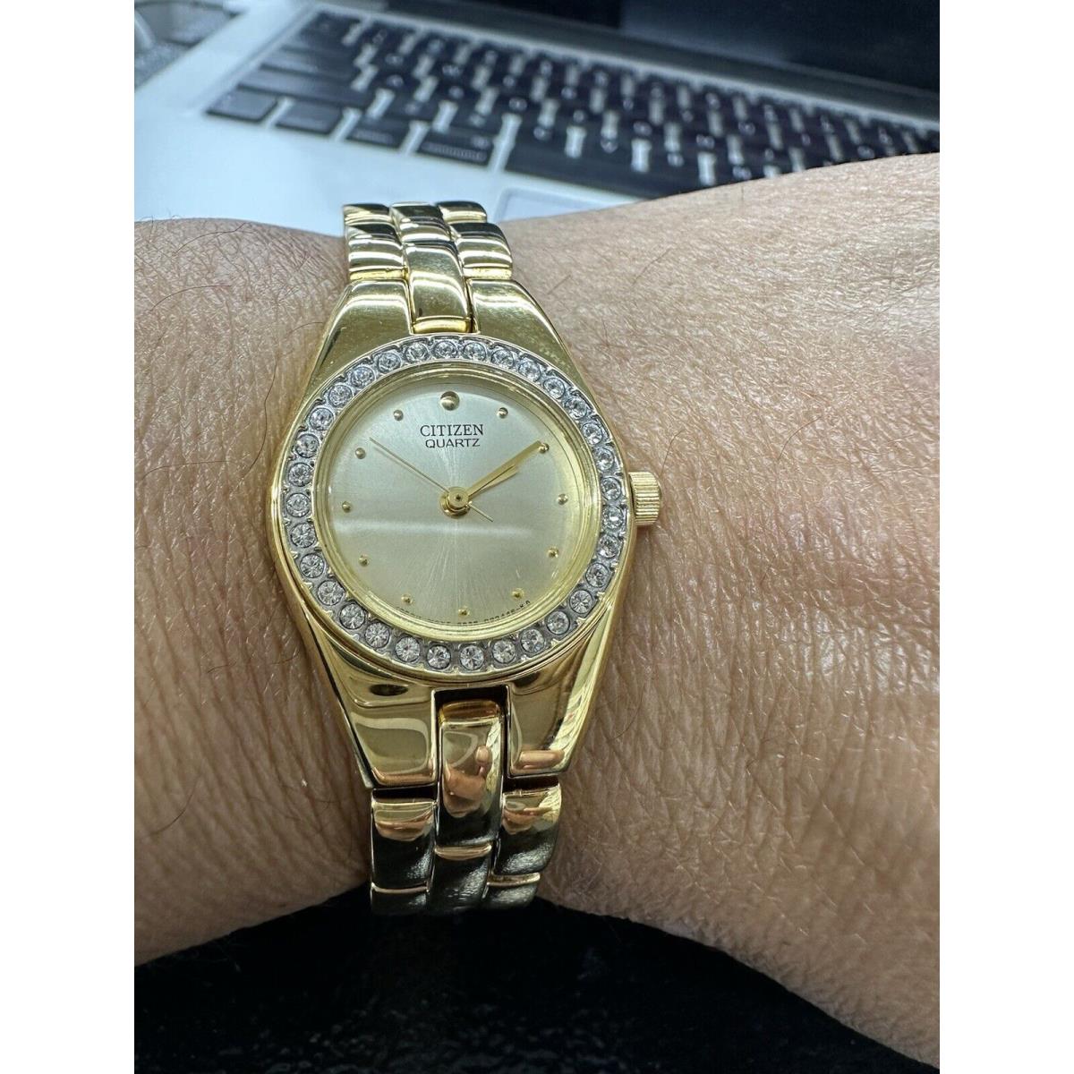 Citizen Ladies Quartz EJ4132-56P Gold Plated Watch