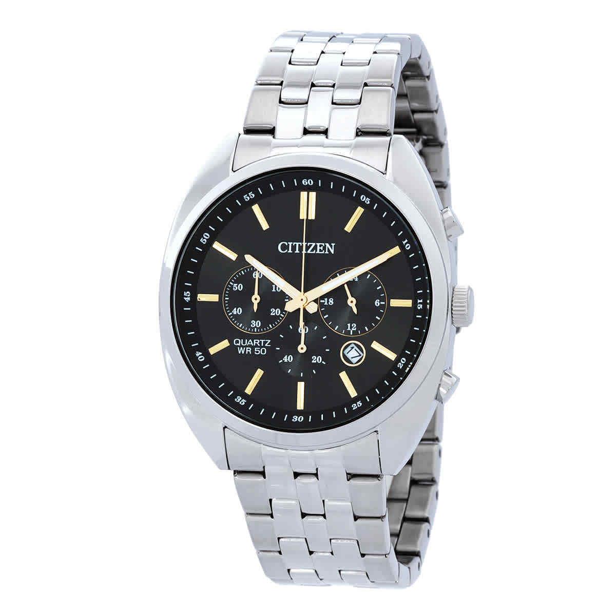 Citizen Chronograph Quartz Black Dial Men`s Watch AN8210-56E