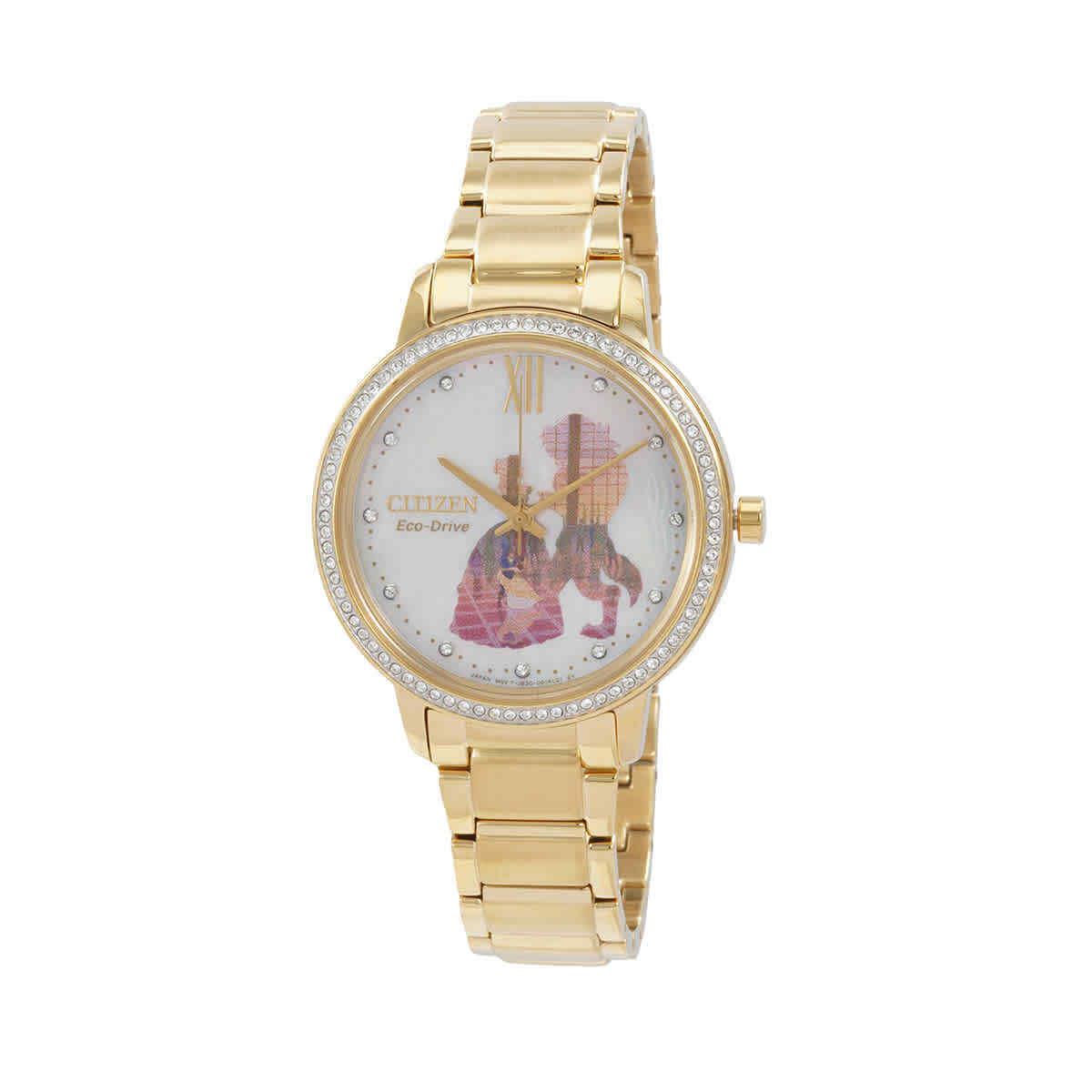 Citizen Belle and Beast Crystal Ladies Watch Set FE7048-51D