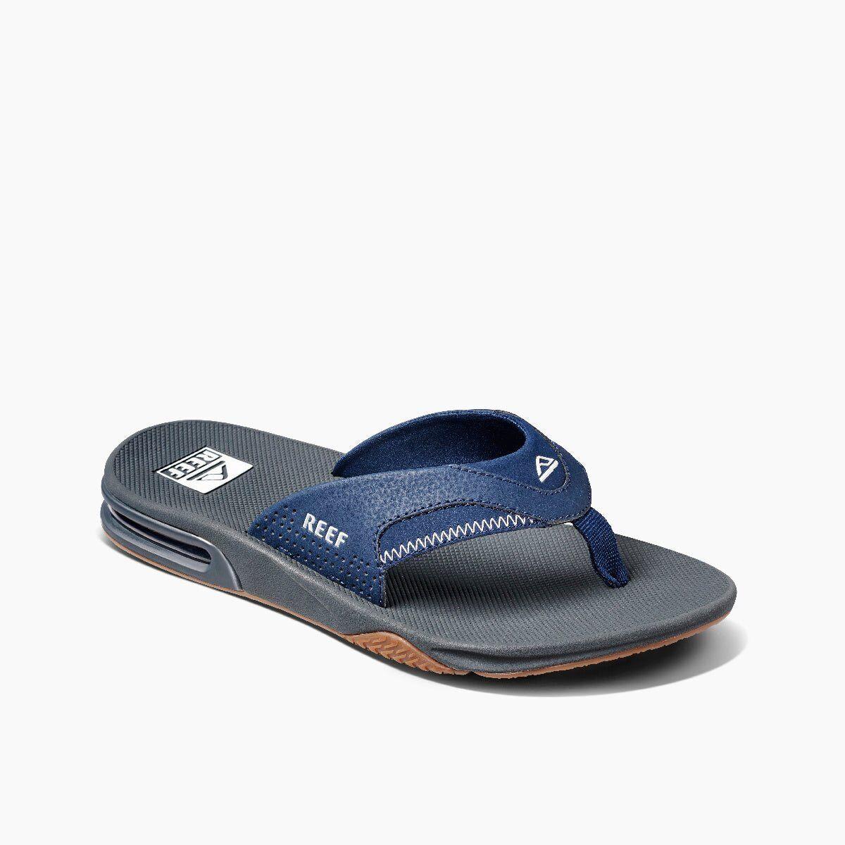 Reef Fanning Men`s Comfort Beach Sandals Navy/shadow - 11 Medium