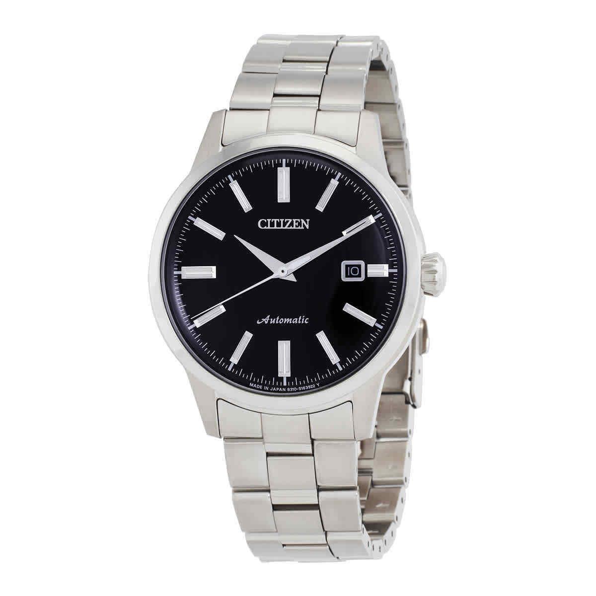 Citizen Automatic Black Dial Men`s Watch NK0000-95E