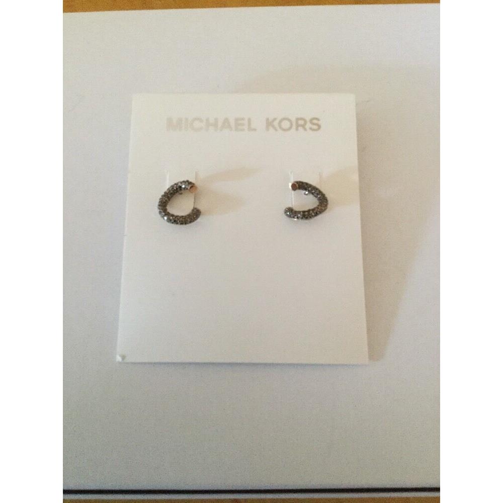 Michael Kors Pave Twist Huggie Earrings 31