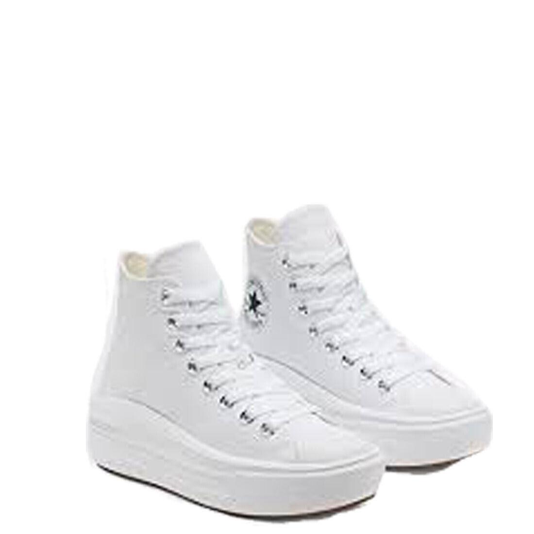 Converse 568498C Chuck Taylor All Star Move Platform High Top White Women Shoes