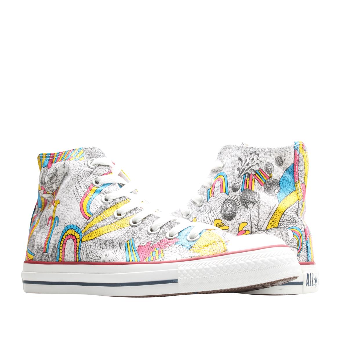 Converse Chuck Taylor All Star Product Democracy White/multi Hi Sneakers 1U443 White/Yellow/Jigaram