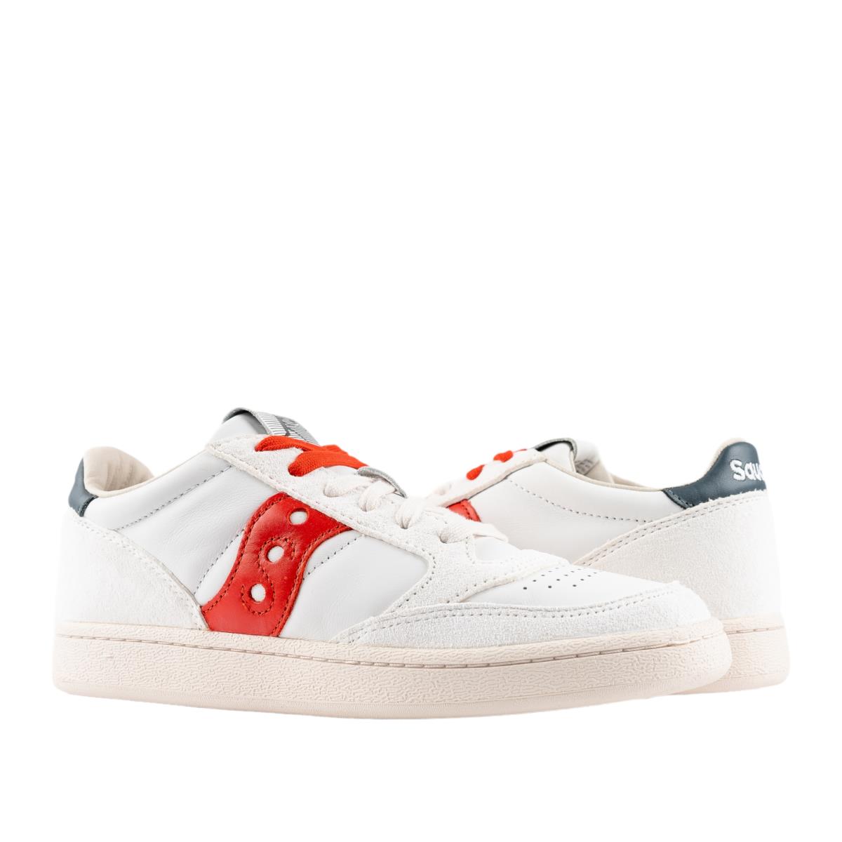 Saucony Originals Jazz Court Premium White/red/navy Men`s Shoes S70671-4 - White/Red