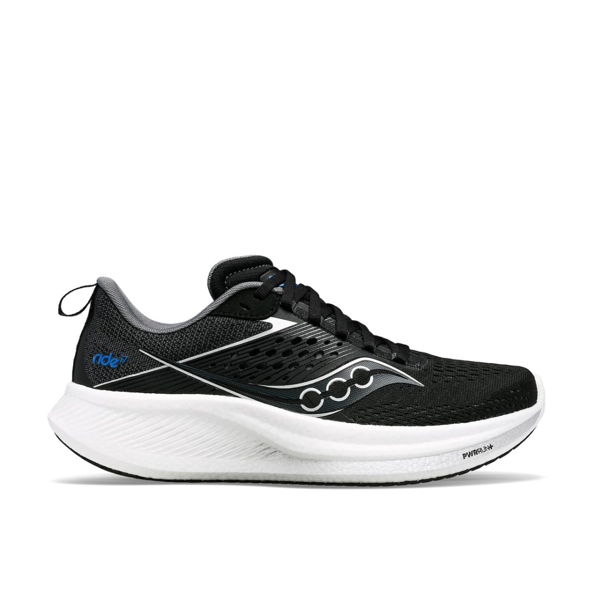 Man`s Sneakers Saucony Ride 17 Running Shoe - Black