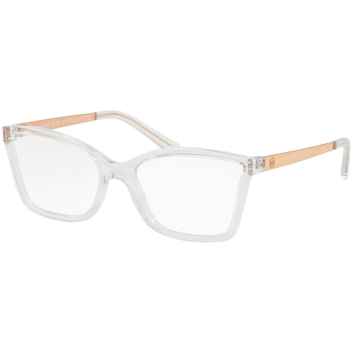 Michael Kors Eyeglasses MK 4058 3050 Caracas Crystal Clear Frame 54-17-135