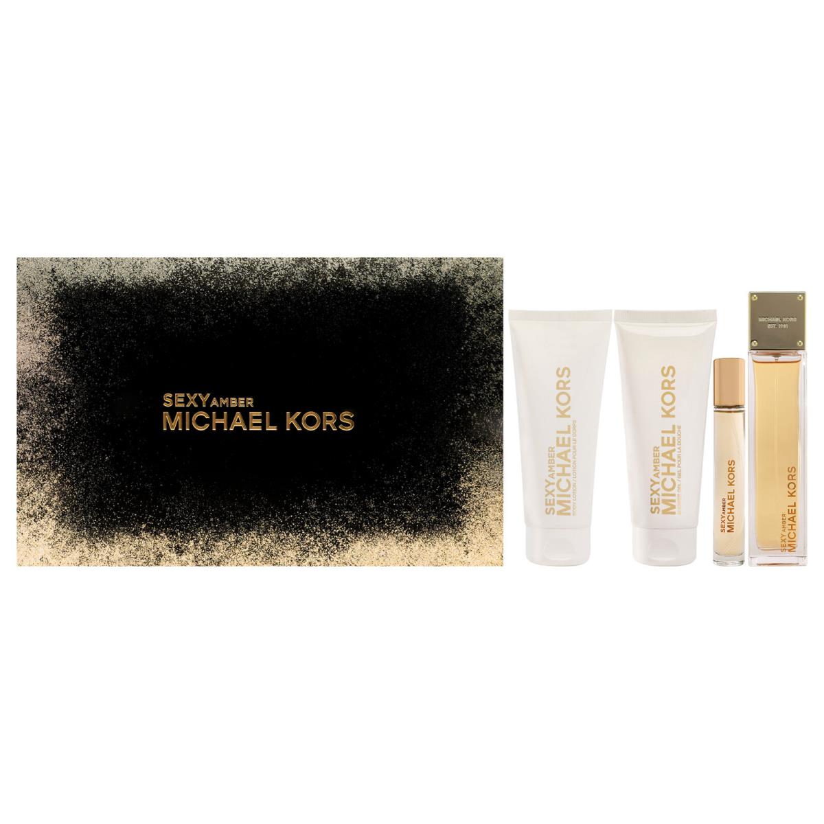 Sexy Amber by Michael Kors For Women - 4 Pc Gift Set