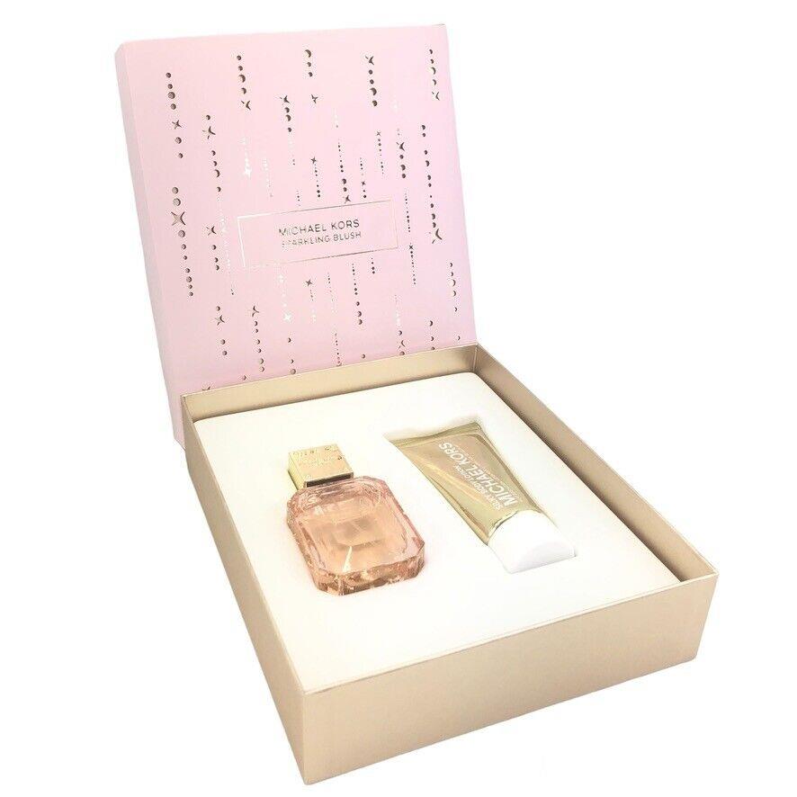 Michael Kors Sparkling Blush Eau De Parfum Silky Body Lotion 2PC Set