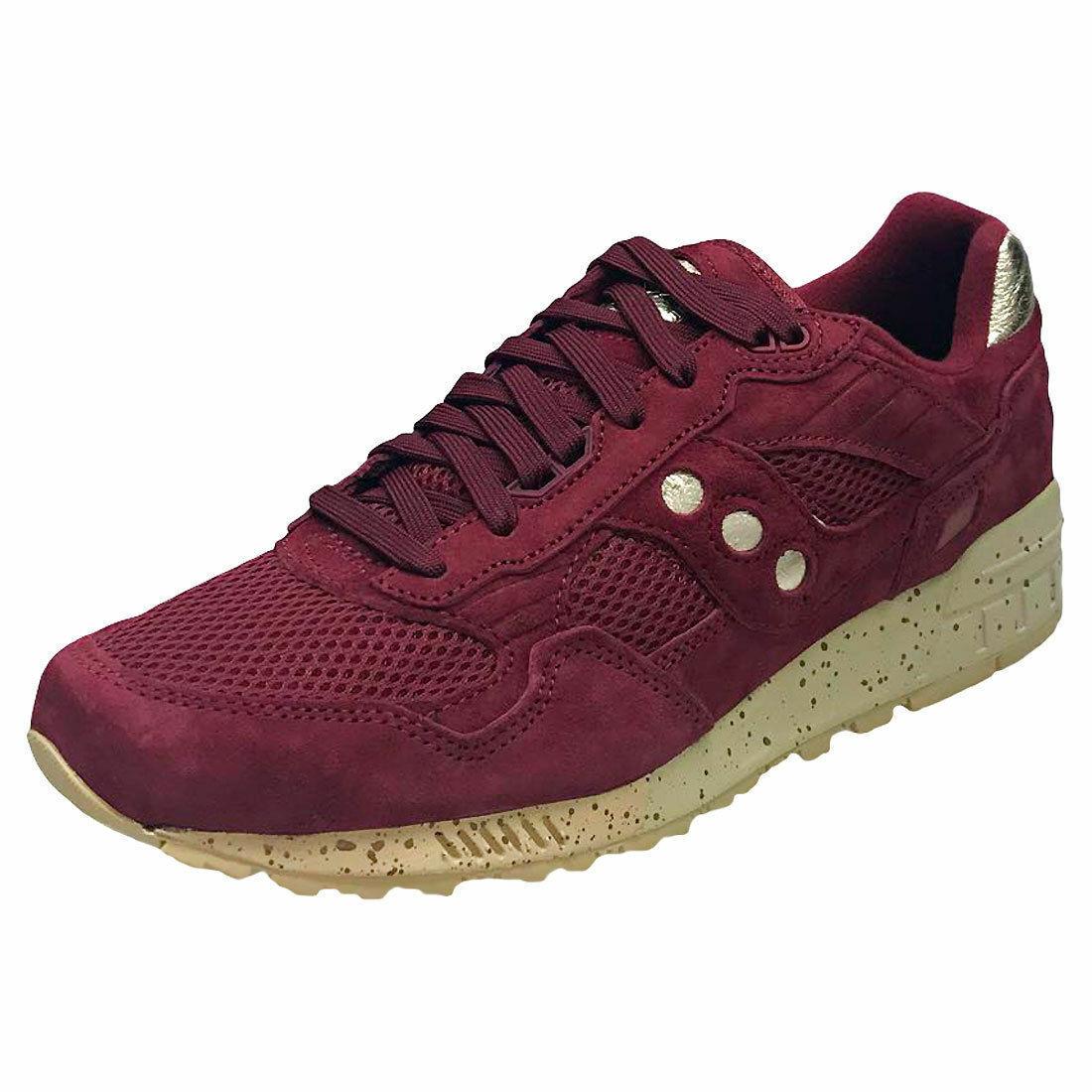 Saucony Shadow 5000 Suede Unisex Men Size 8 = Women Size 9.5 Shoes Maroon/go - Maroon Gold - S70414-2