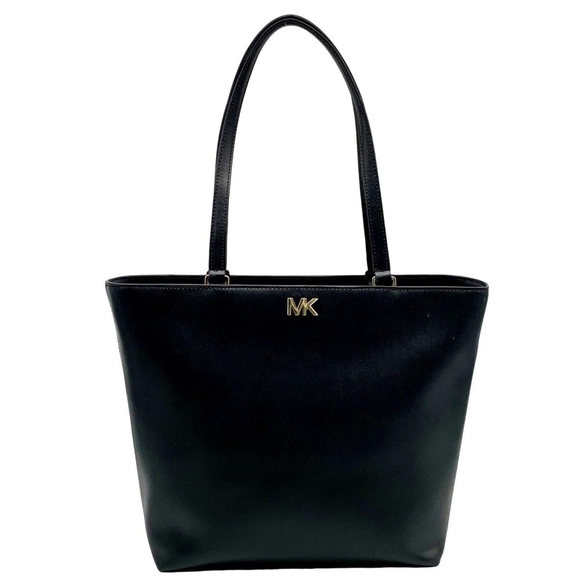 Michael Kors Black Leather Mott Tote Bag