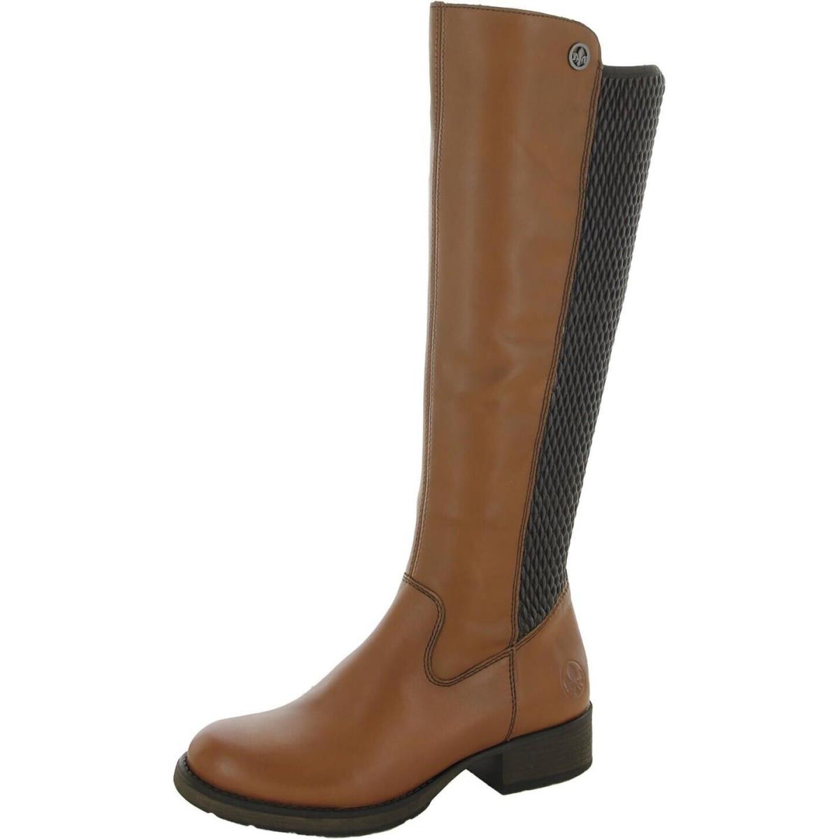 Rieker Women`s Faith 91 Brown Knee-high Riding Lined Boots EU 36 Size 5.5 US