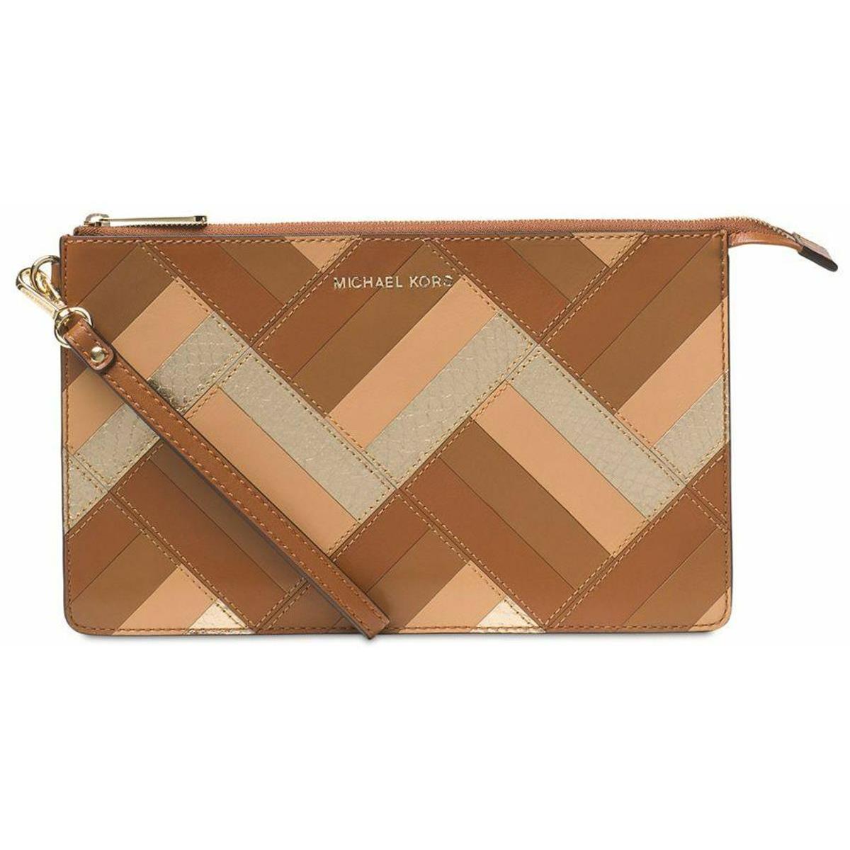 Michael Kors Marquertry Patchwork Daniela Large Wristlet Clutch Luggage